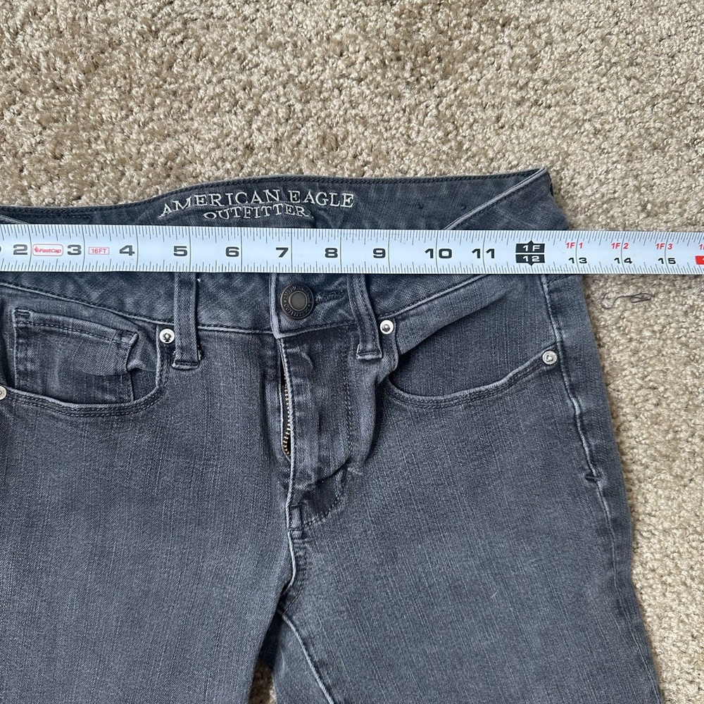 American Eagle Outfitters Black Skinny Jeans size 0 - Picture 7 of 7